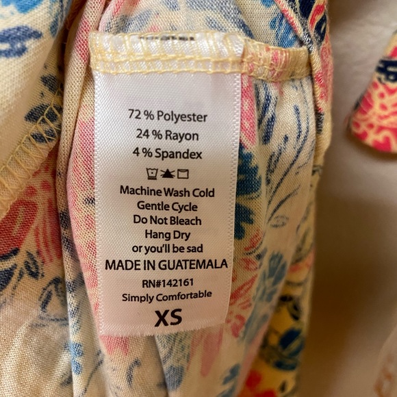 ⚡️FLASH SALE⚡️LuLaRoe Irma Tunic Striped Floral XS - Picture 3 of 4